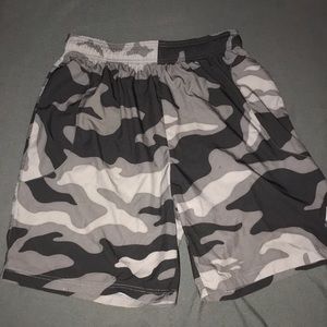 Reebok grey camouflage CrossFit shorts